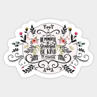 Watercolor Sunrise Florals Sticker